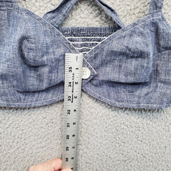 Urban Outfitters Halter Crop Top  Women's Blue Size XS - Picture 4 of 9